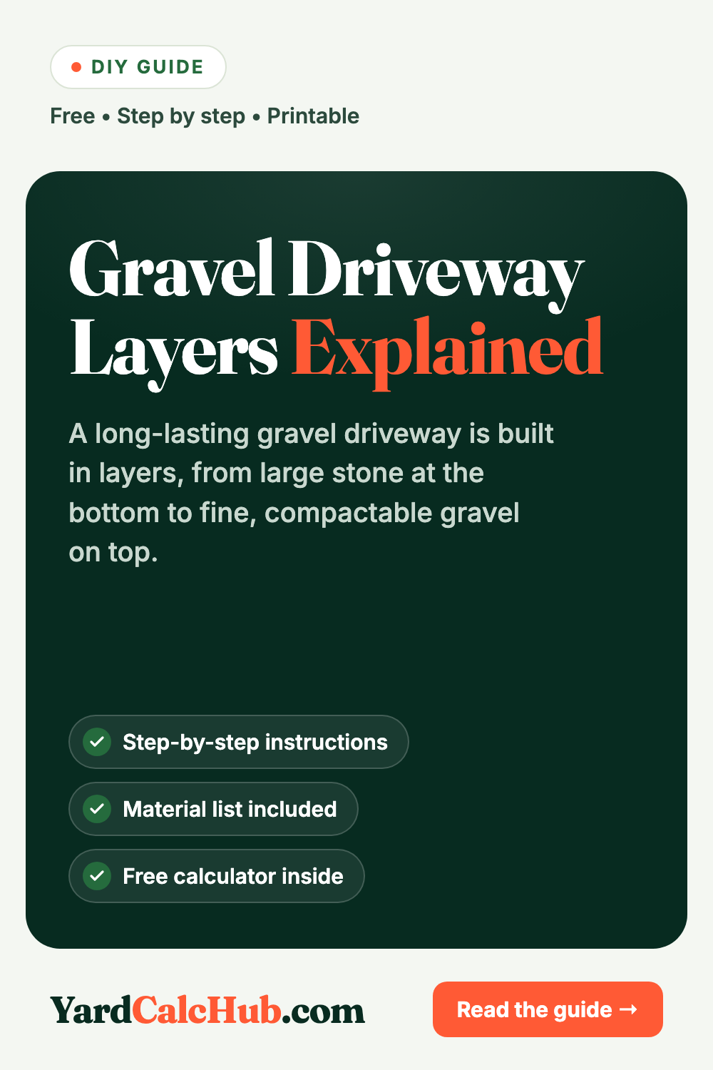 Gravel driveway layers explained – base, middle and top stone